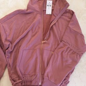 Brand New Size 6 Justice Rose Gold Zipper Sweater